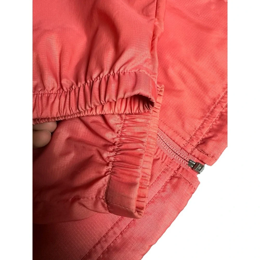 Vtg LL Bean Full‎ Zip Women XL Windbreaker Jacket Salmon Pink Hooded Coat 0BUX3 - Picture 8 of 15
